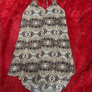 Astr Leopard Print Dress in Brown and Black